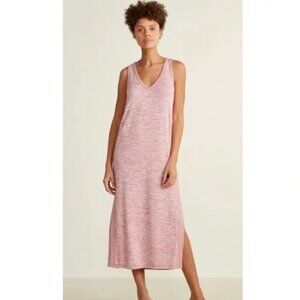 NEW Rag & Bone Dusty Rose Pink Ramona Tank Dress Midi Slit Sides Size Large